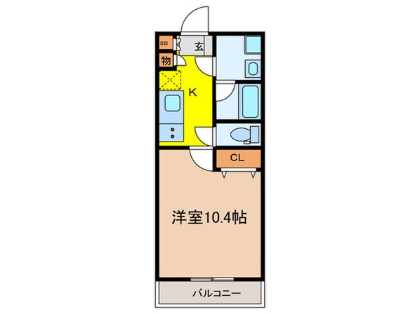 ディアレイシャス大須観音の物件間取画像